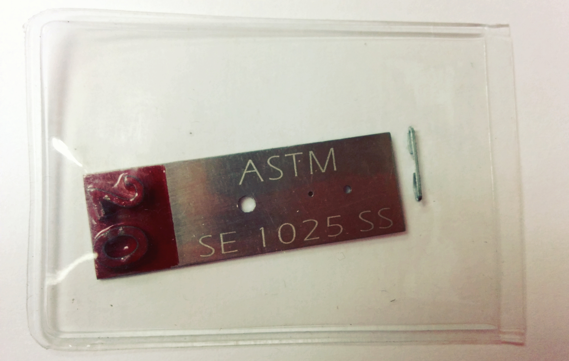 Пластинчатый индикатор качества изображения ASTM